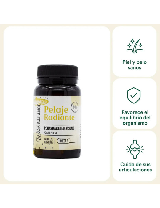 Wild Balance Pelaje Radiante Cápsulas Omega 3
