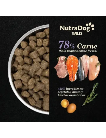 NutraDog Wild Pienso Natural Semihúmedo para Cachorros de Pollo, Cerdo y Pescado 2