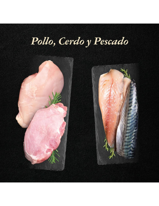 NutraDog Wild Pienso Natural Semihúmedo para Cachorros de Pollo, Cerdo y Pescado