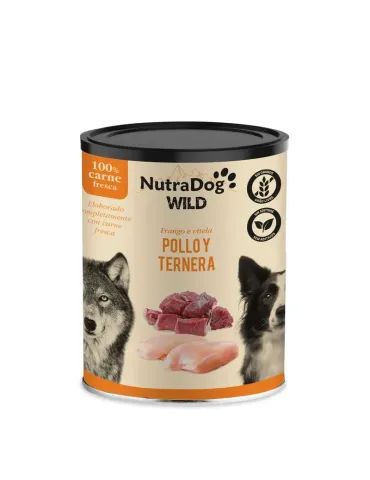 NutraDog Wild Lata de Pollo y Ternera