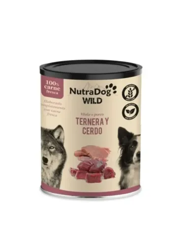 NutraDog Wild Lata de Ternera y Cerdo