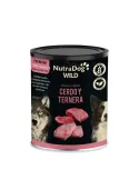 NutraDog Wild Premium Lata de Cerdo y Ternera