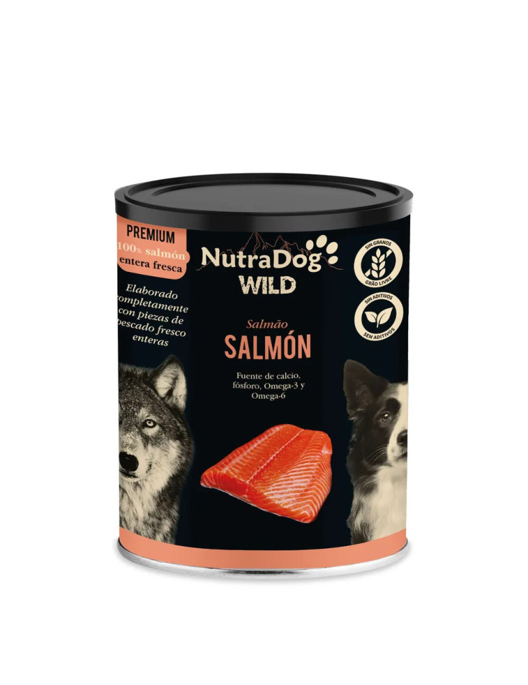 NutraDog Wild Premium Lata de Salmón