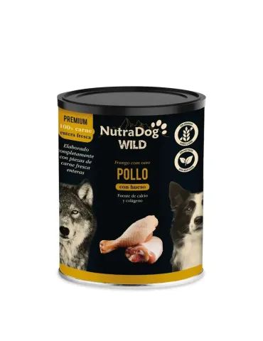 NutraDog Wild Premium Lata de Pollo con Hueso
