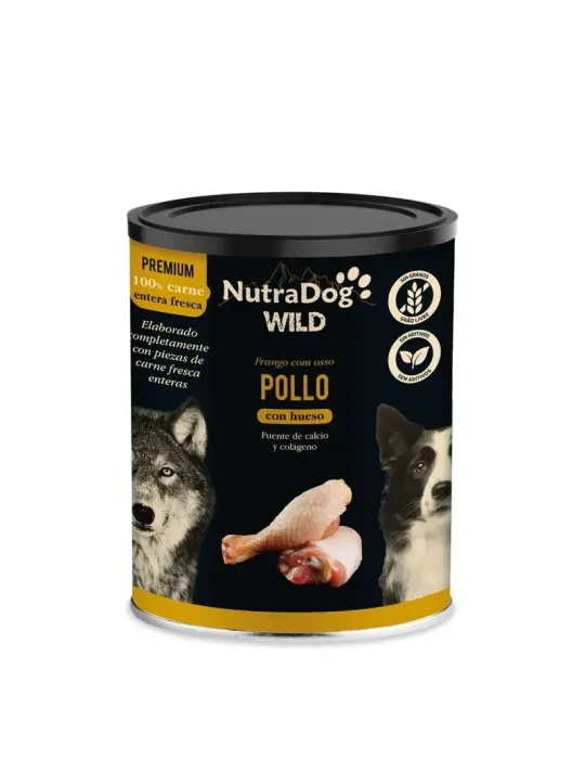 NutraDog Wild Premium Lata de Pollo con Hueso