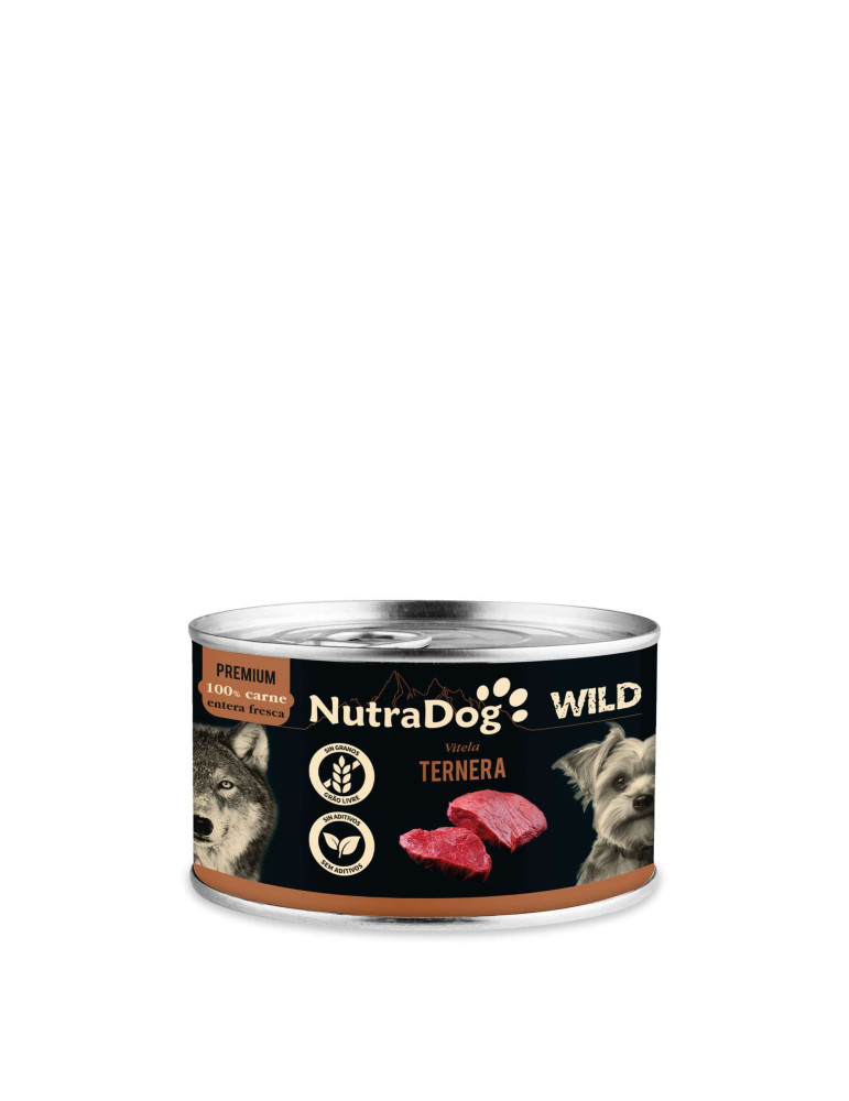 NutraDog Wild Premium Lata de Ternera