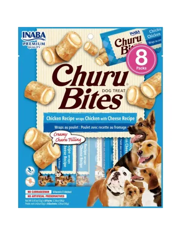 Churu Bites Snack de Pollo con Queso (8x12g)
