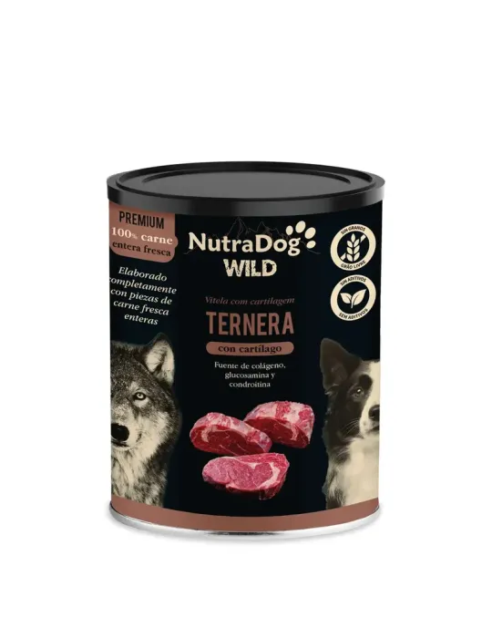 Nutradog Wild Premium Lata de Ternera con Cartílago