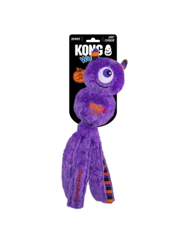 KONG Peluche Halloween Wubba Monstruo Morado — kONG Halloween Wubba Monster Purple, juguete de peluche para perros