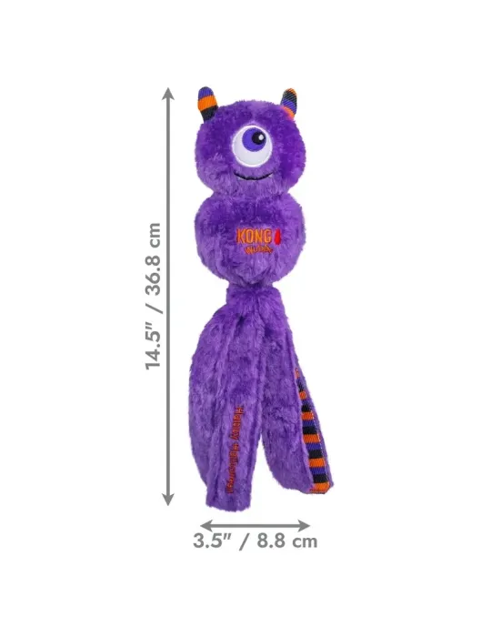 KONG Peluche Halloween Wubba Monstruo Morado — medidas del KONG Halloween Wubba Monster Purple: 36,8 × 8,8 cm