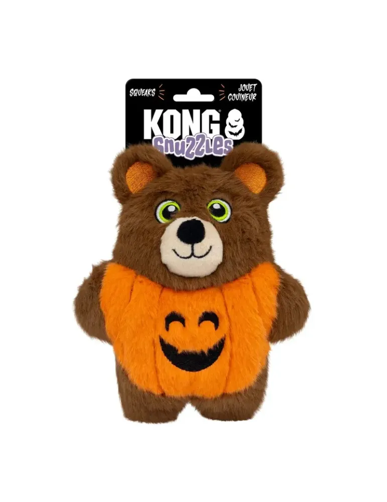 KONG Peluche Halloween Snuzzles Oso Calabaza — kONG Halloween Snuzzles Pumpkin Bear, juguete de peluche para perros