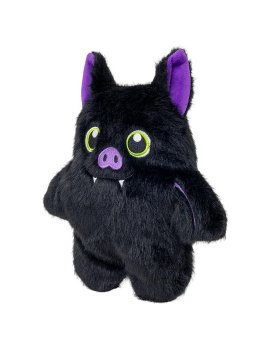 Vista lateral del juguete KONG Halloween Snuzzles Bat para perros