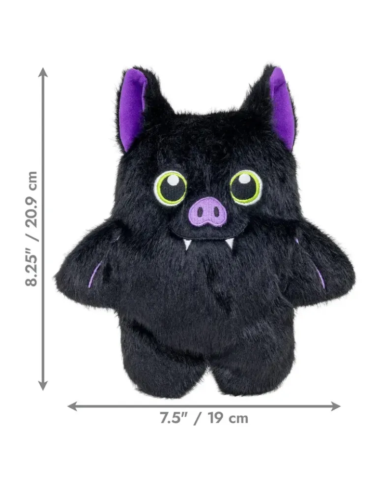 KONG Peluche Halloween Snuzzles Murciélago — medidas del KONG Halloween Snuzzles Bat: 20,9 × 19 cm