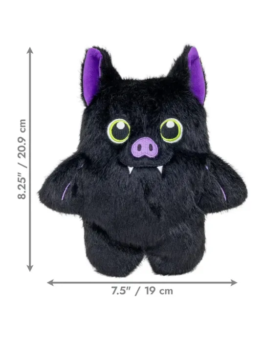 KONG Peluche Halloween Snuzzles Murciélago — medidas del KONG Halloween Snuzzles Bat: 20,9 × 19 cm