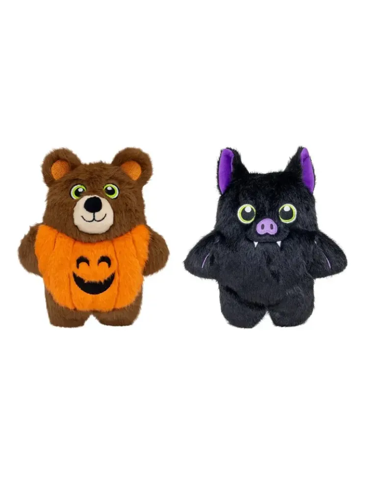 KONG Peluche Halloween Snuzzles Murciélago — juguetes para perros KONG Halloween Snuzzles Pumpkin Bear y Bat