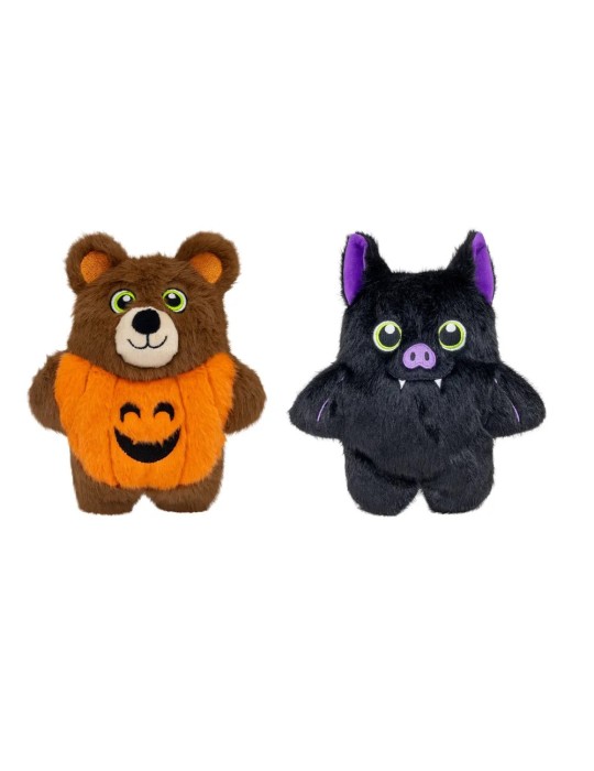 Juguetes para perros KONG Halloween Snuzzles Pumpkin Bear y Bat