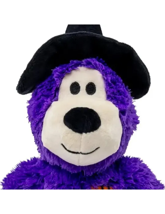 KONG Peluche Halloween Wild Knots Oso Bruja Morado — juguete de Halloween