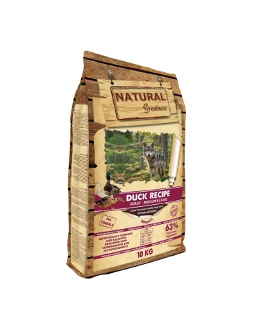 Natural Greatness Pato Sensitive Medium & Large 10 kg, vista derecha