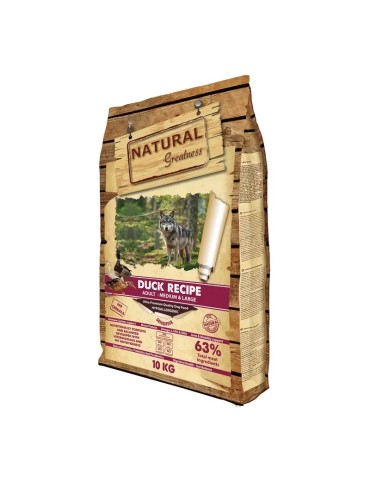 Natural Greatness Pato Sensitive Medium & Large 10 kg, vista derecha 2