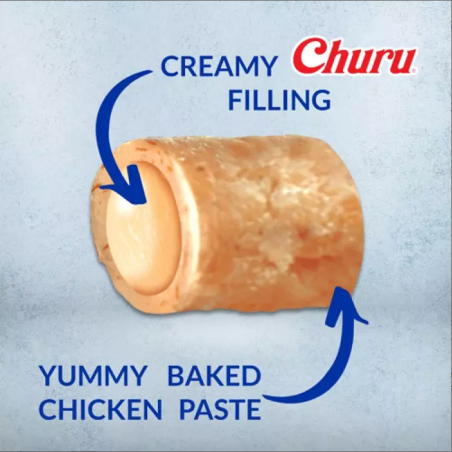 Churu Bites Snack de Pollo con Queso (8x12g)