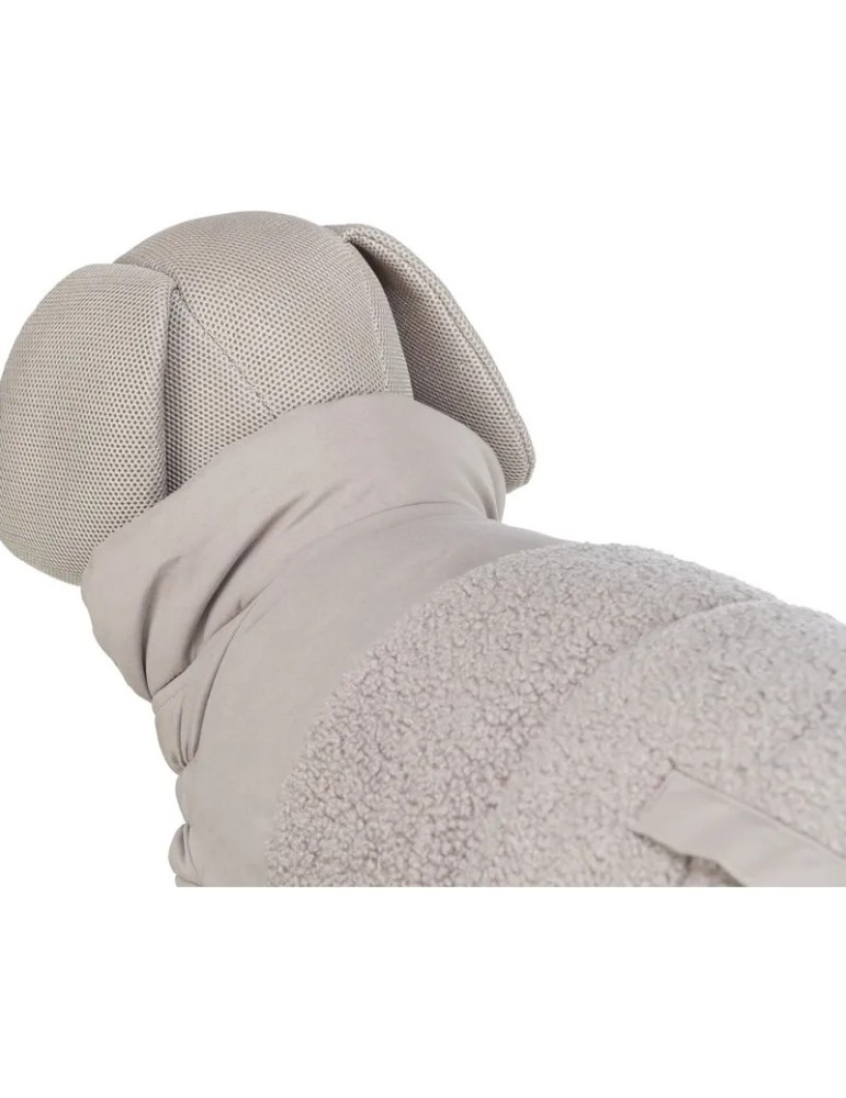 Trixie Abrigo Ajou Gris para perros — detalle del cuello