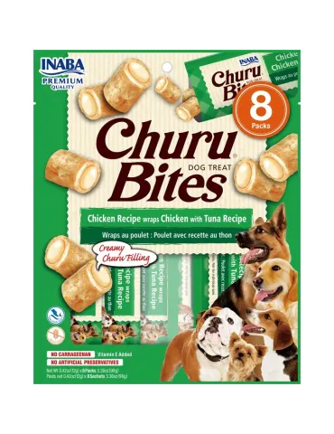 Churu Bites Snack de Pollo con Atún (8x12g)