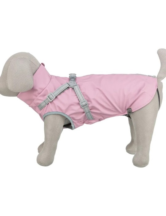 Trixie Capa impermeable con arnés Pontis Rain Rosa — imagen 2