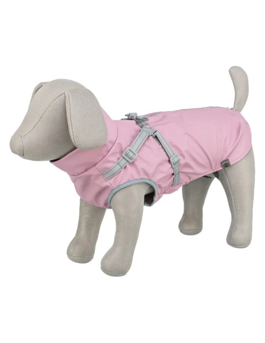 Trixie Capa impermeable con arnés Pontis Rain Rosa — imagen 3