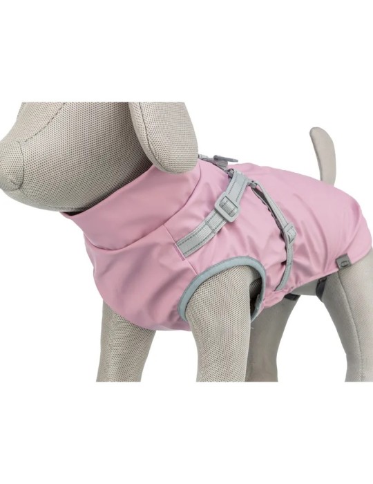 Trixie Capa impermeable con arnés Pontis Rain Rosa — imagen 6