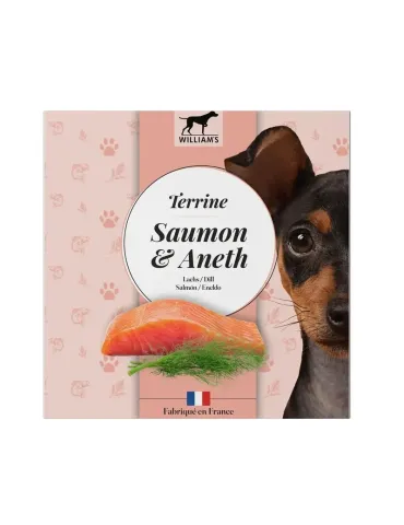 William’s Human Grade tarrina de salmón y eneldo para perros 80 g