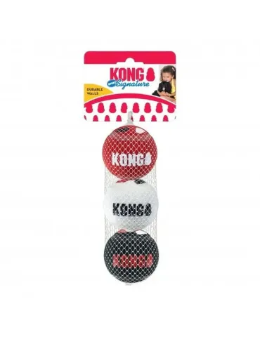 KONG Signature Sport pelotas M pack de 3 para perros