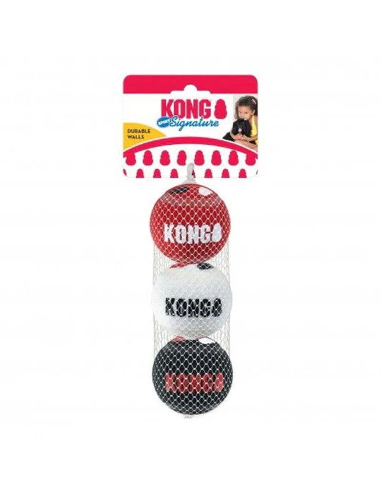 KONG Signature Sport pelotas M pack de 3 para perros