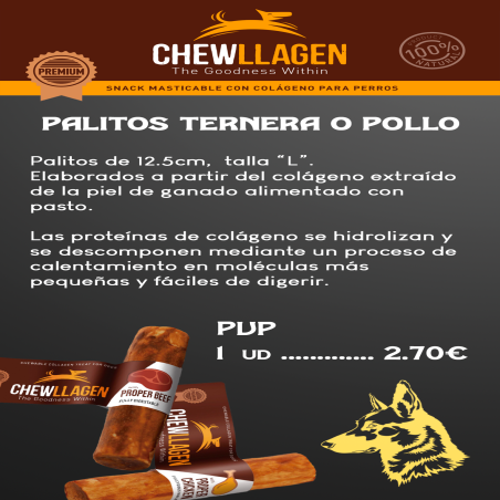 Chewllagen Palitos Colágeno