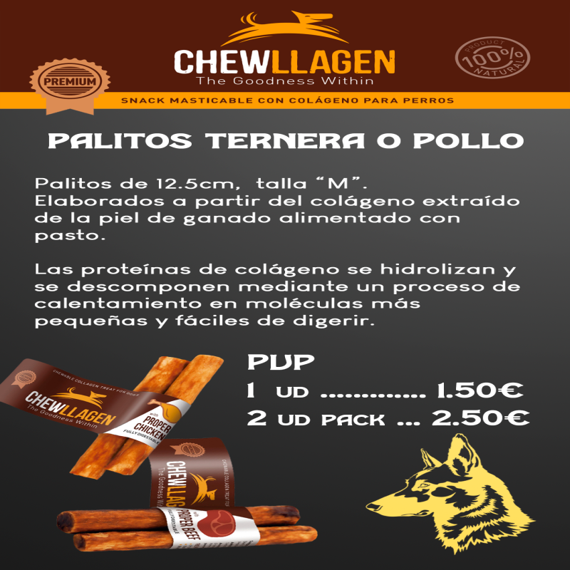 Chewllagen Palitos Colágeno