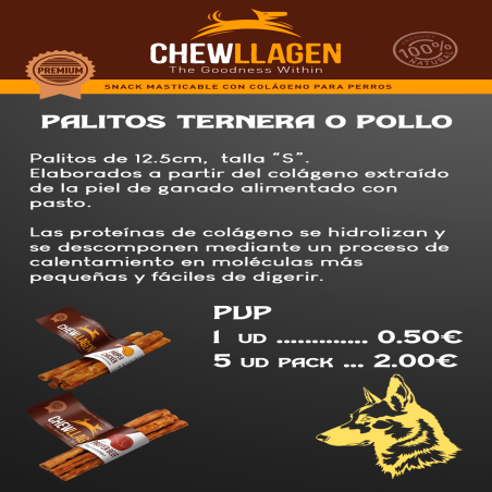Chewllagen Palitos Colágeno