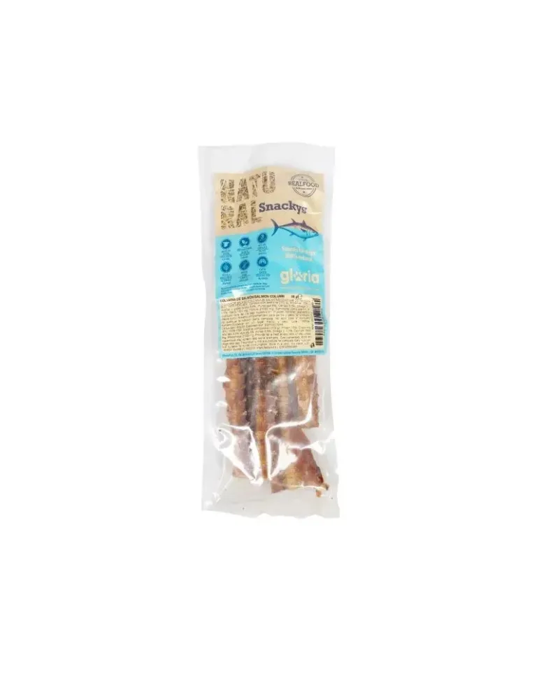 Snackys columna de salmón – snack natural, bolsa de 90 g