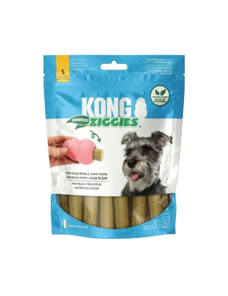 Kong Ziggies Enhanced Puppy – talla S, 198 g