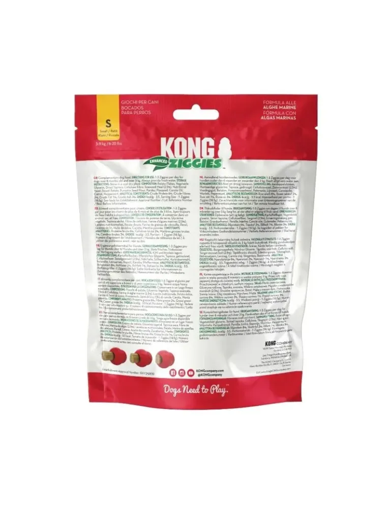 Kong Ziggies Enhanced Adulto – talla S, 198 g