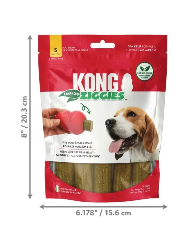 Kong Ziggies Enhanced Adulto – talla S, 198 g