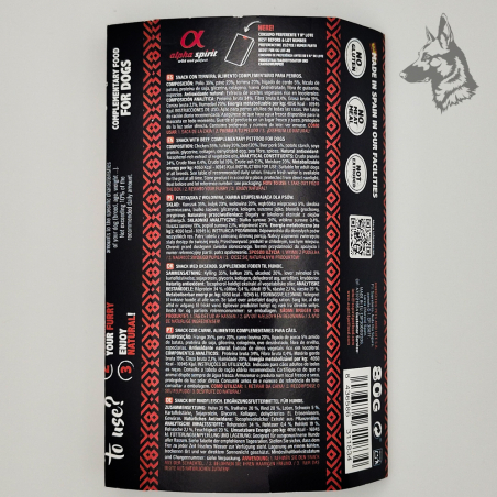 Alpha Spirit Natural Snacks Ternera