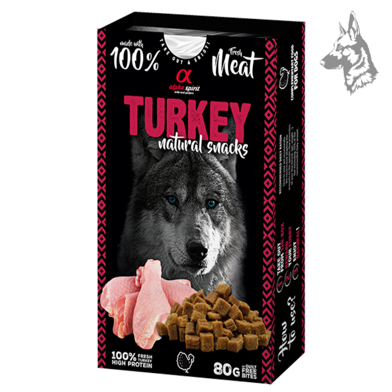 Alpha Spirit Natural Snacks Pavo