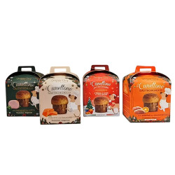 Pack navideño para perros Canettone Doggye Bag con 4 sabores: salmón, jamón cocido, pato a la naranja y clásico, presentación fe