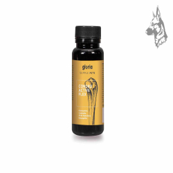 Envase de suplemento alimenticio para mascotas marca Gloria Supple Pets, modelo Condro Active Flex. Este producto está diseñado 