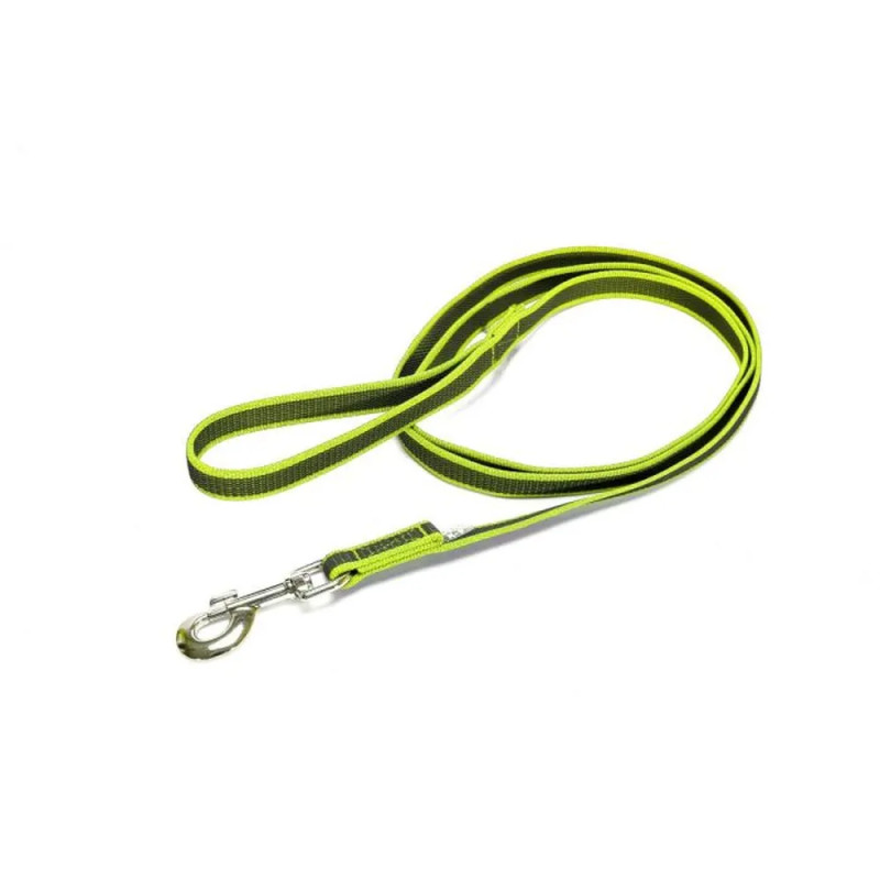 Correa entretejida neón Julius-K9 de 2 metros y 20 mm para perros grandes.