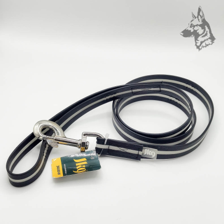 Correa Julius K9 IDC negra con diseño resistente y elegante, ideal para peludos activos. Fabricada con materiales de alta calida