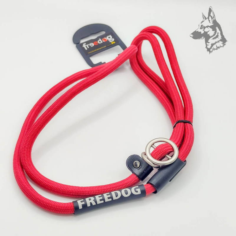 Correa lazo Freedog con diseño de cuerda redonda, ligera, resistente y equipada con cierre ajustable, ideal para paseos cómodos 