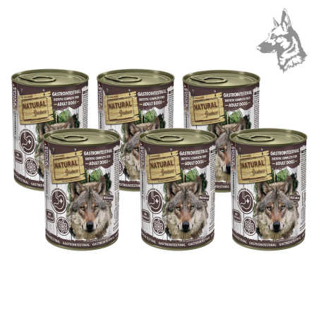 Lata de comida húmeda para perros adultos Natural Greatness Gastrointestinal, dieta completa para el cuidado digestivo. Fórmula 