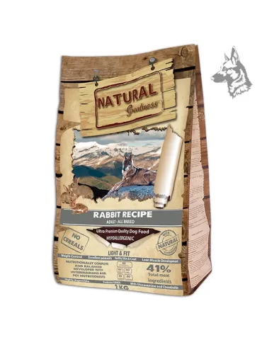 Natural Greatness Conejo Light & Fit, pienso seco para perros 2
