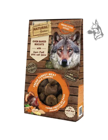 Natural Greatness Galletas Pavo y Jengibre Defensas