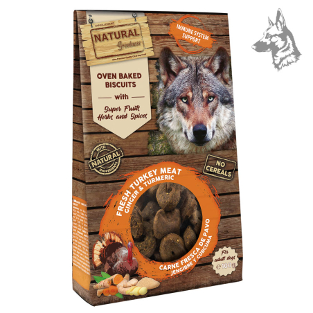 Natural Greatness Galletas Pavo y Jengibre Defensas